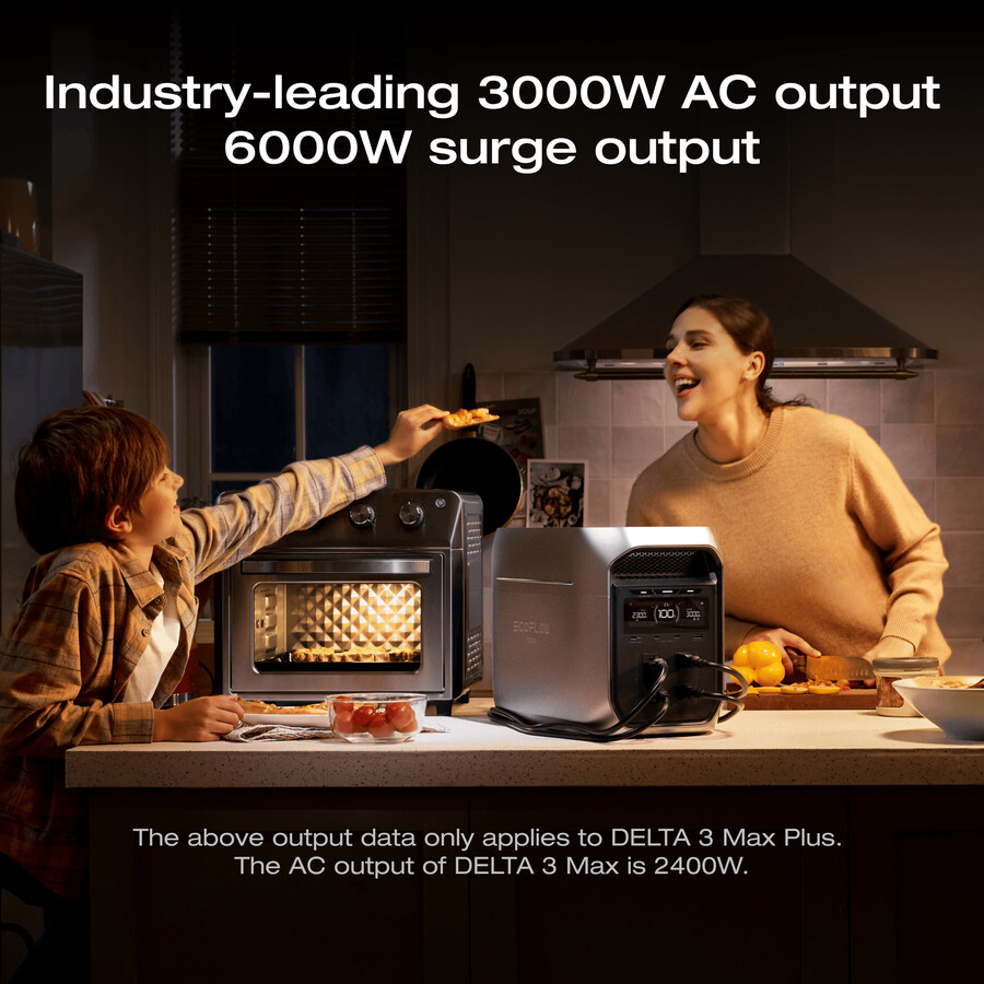 ecoflow delta 3 max plus 2048wh 500w solar panel