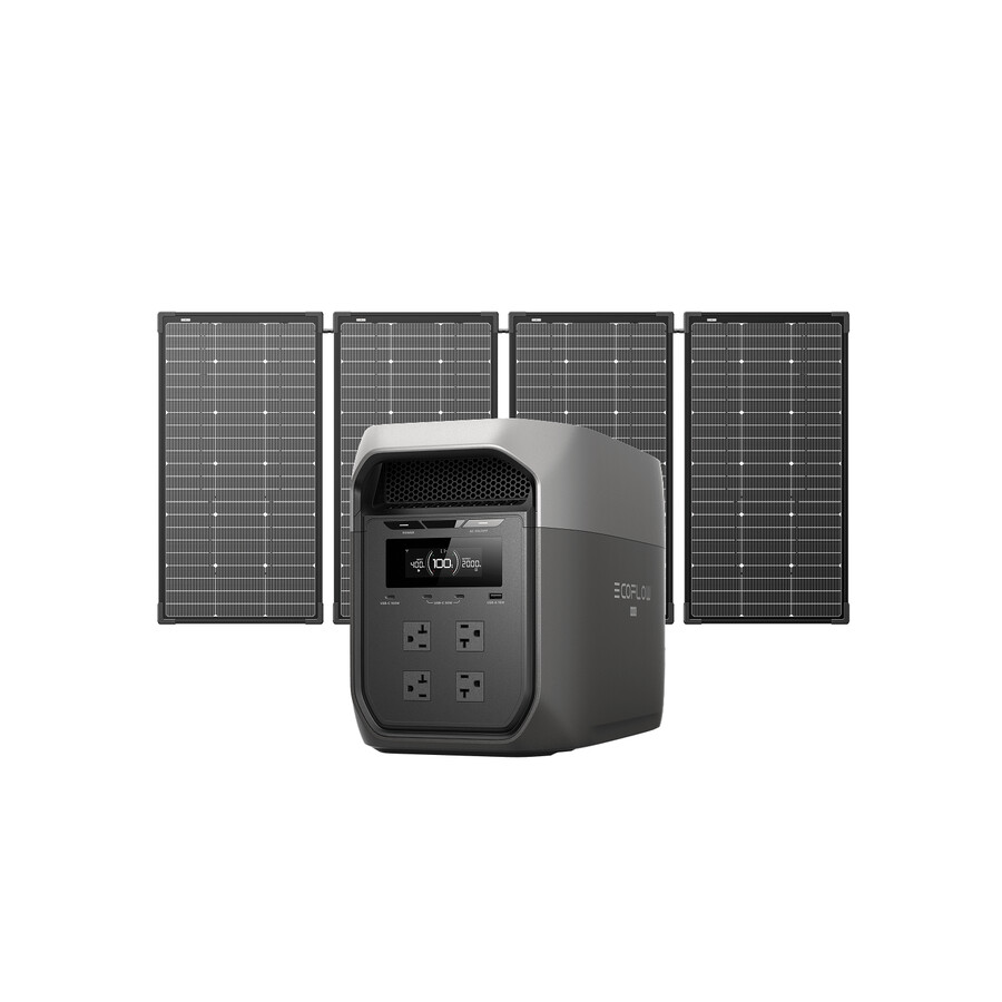 ecoflow delta 3 max plus 2048wh 500w solar panel