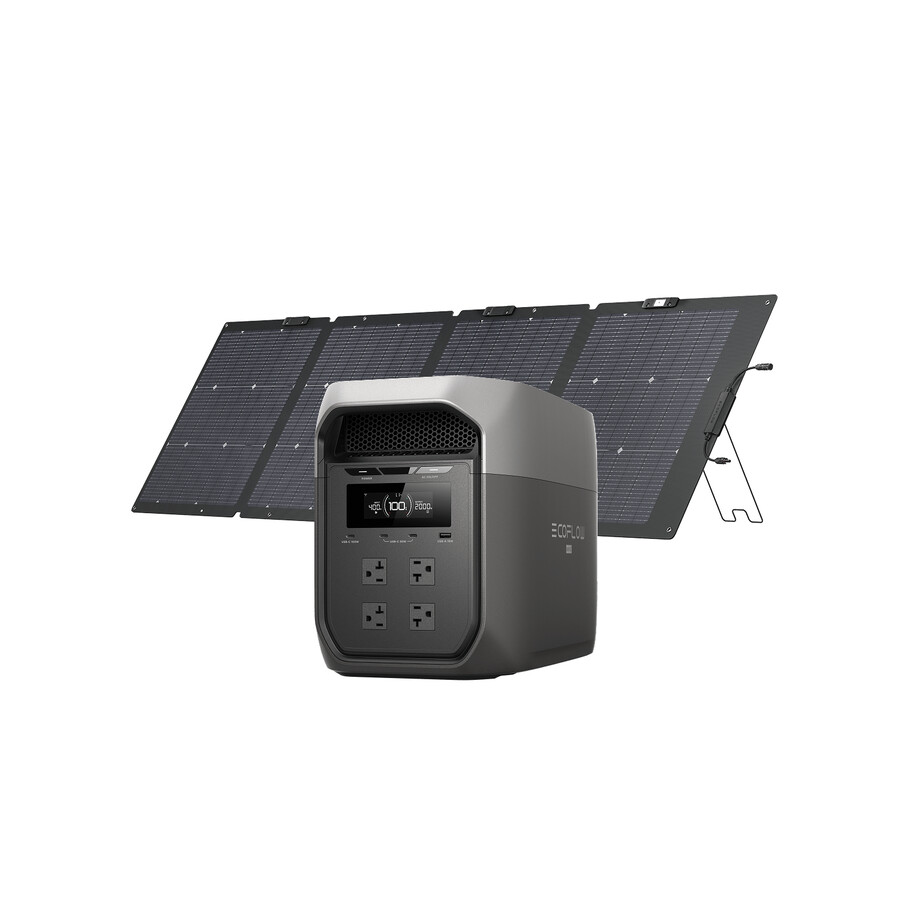 ecoflow delta 3 max plus 2048wh 500w solar panel
