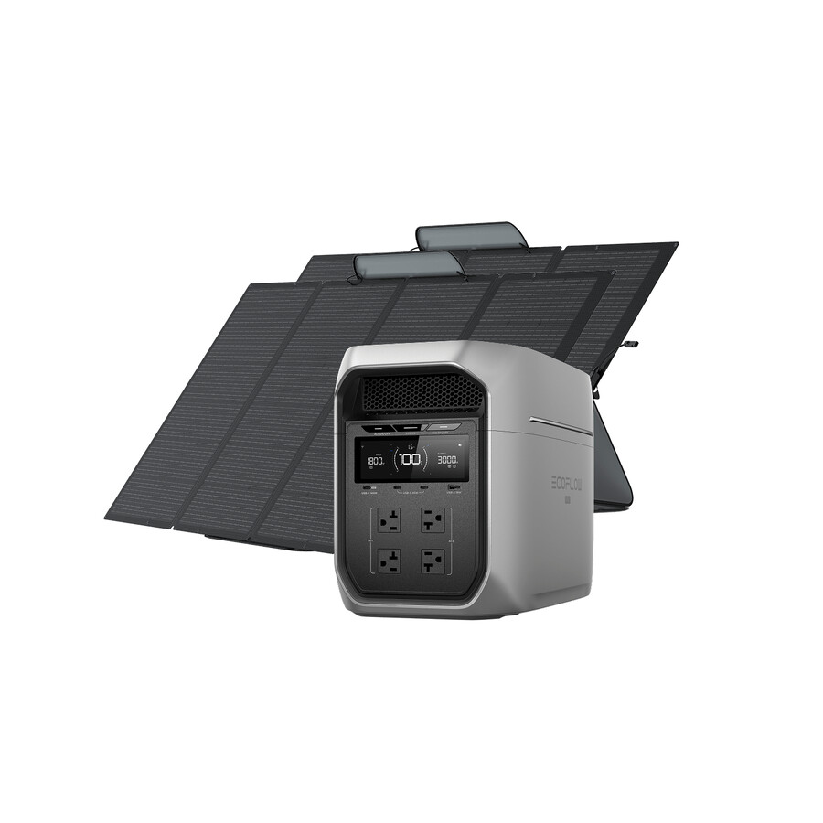 ecoflow delta 3 max plus 2048wh 500w solar panel