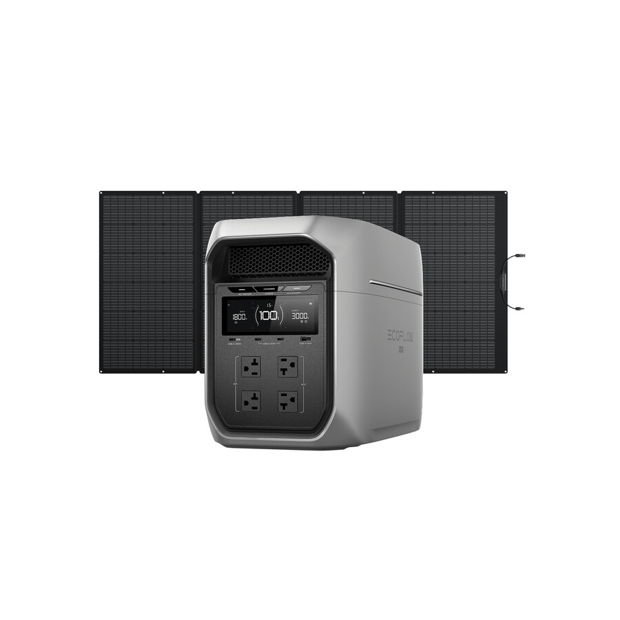 ecoflow delta 3 max plus 2048wh 500w solar panel