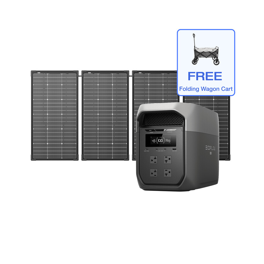 ecoflow delta 3 max plus 2048wh 500w solar panel
