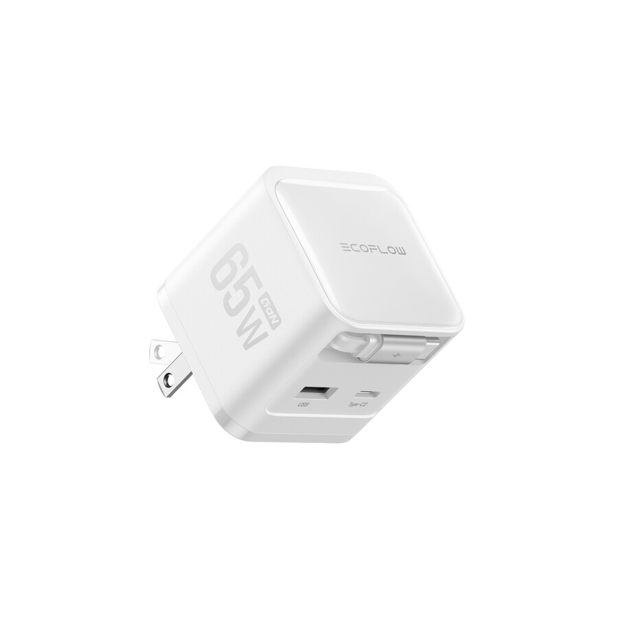 ecoflow rapid charger 65w retractable cable gan